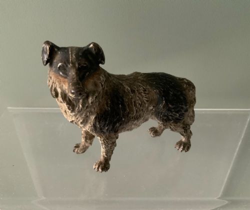 Cold Painted Bronze Collie