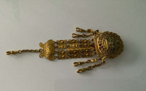 Early 19th Century Gilt Metal Watch Chatelaine
