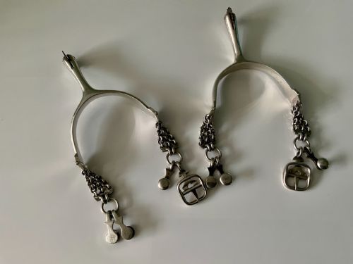 Pair of Portuguese Silver Spurs.
