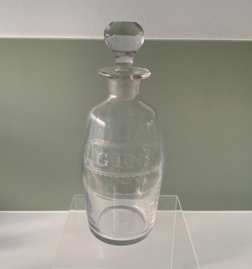 Georgian Spirit Decanter with Etched Label