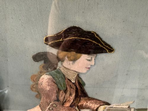 fig 1. 19th Century silk picture