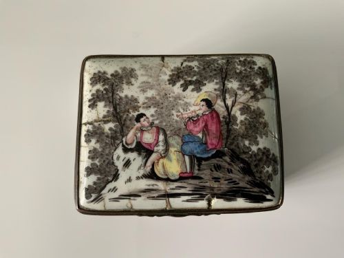 18th Century Bilston Enamel Box