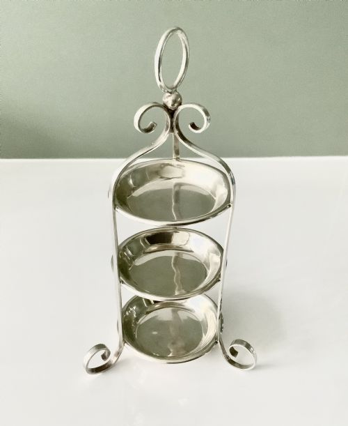 Silver Tiered Ring Tray Retailed by Kirby Beard & Sons