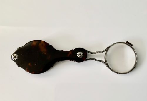 Georgian Silver & Tortoiseshell Folding Magnifying Glass