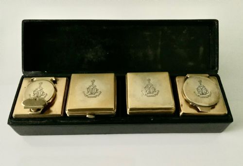 Superb Silver Boxed Desk Set - Baron Redesdale
