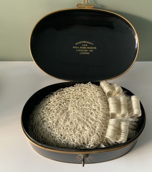 Barristers Wig and Tin