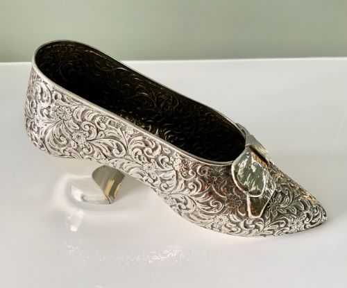 Large Rare Silver Shoe - Chester 1908