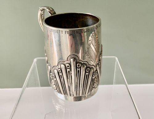 Victorian Silver Christening Mug