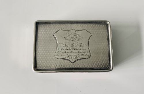 Nathaniel Mills Snuff Box - Iom Steam Packet Company