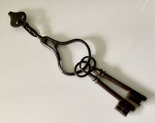Mid 18th Century Steel Key Chatelaine