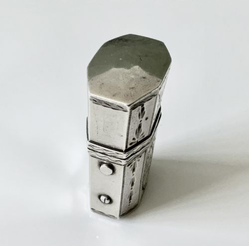 fig 1. Georgian silver perfume etui