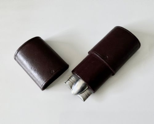 fig 1. Rare Georgian travelling silver cutlery set