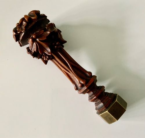 Carved Wooden Desk Seal