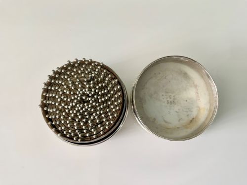 fig 1. Silver & porcelain pin holder