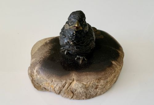 Cold Painted Bronze Bird
