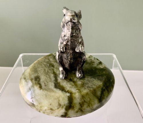 fig 1. Sampson Mordan Hare - Paperweight