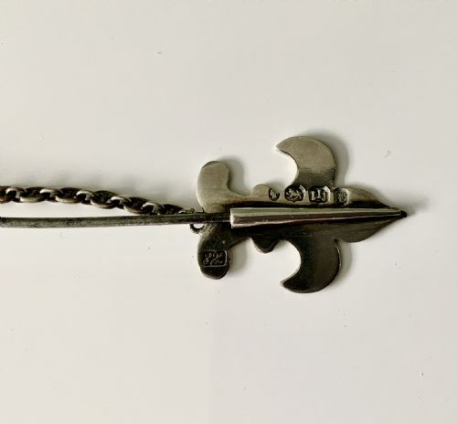 Rare Coombe Martin Silver Cloak Pin
