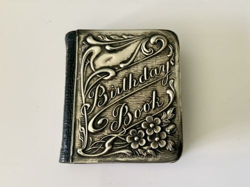 Royal Bijou Birthday Book- Silver Cover