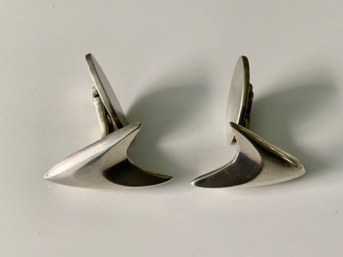 Modernist Silver Cufflinks - Ernest Blyth