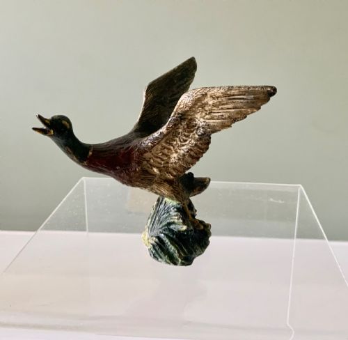 Cold Painted Bronze Duck