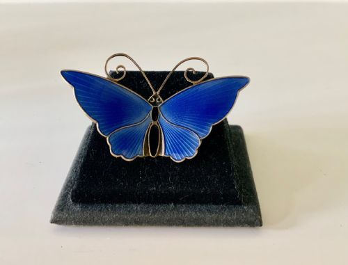 David Anderson Silver & Enamel Butterfly Brooch