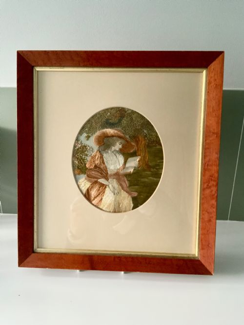 Victorian Embroidered Picture
