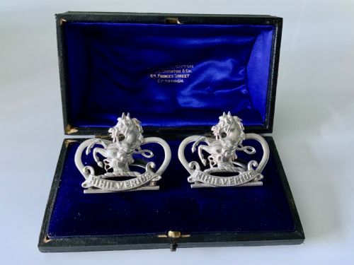 Silver Menu Holders - Edinburgh