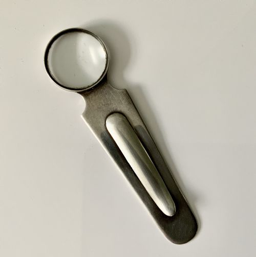 Sampson Mordan Silver Bookmark and Magnifying Glass