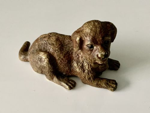 Austrian Cold Painted Bronze Puppy