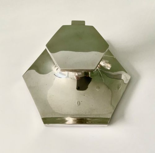Art Deco Silver Inkwell