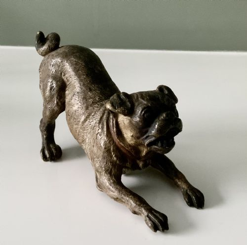 Austrian Cold Painted Bronze Dog
