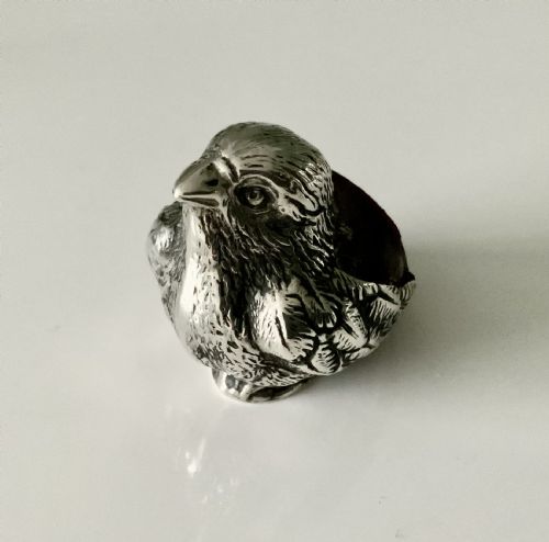 Edwardian Silver Sampson Mordan Chick Pin Cushion