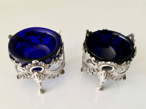 Pair of William IV Silver Salts