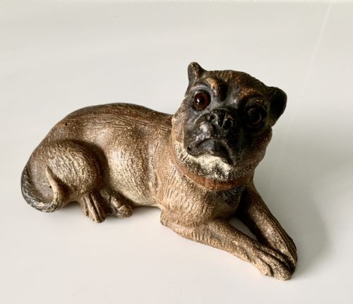 Cold Painted Terracotta Pug