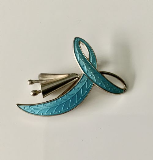 Norwegian Silver & Enamel Brooch