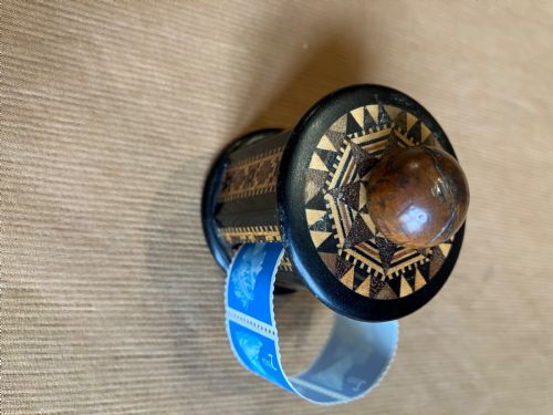 Tunbridge Ware Stamp Dispenser