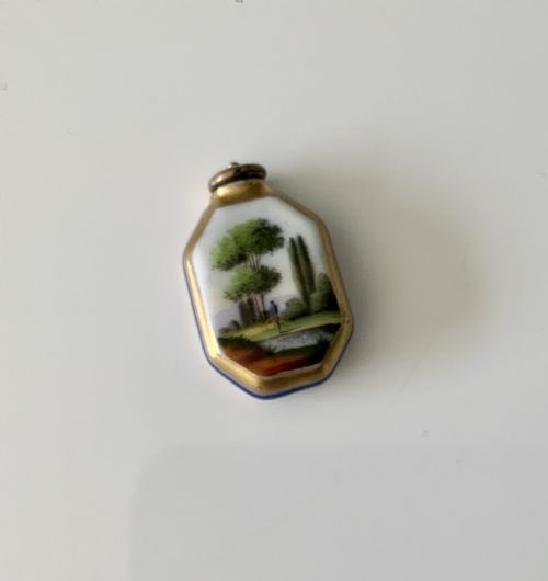 Miniature French Porcelain Scent Bottle