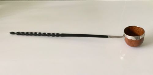 18th Century Ladle, Coquilla Nut, Baleen, Silver