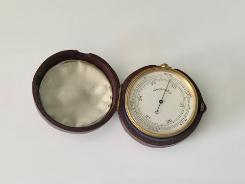 19th Century Pocket Barometer - Boxed