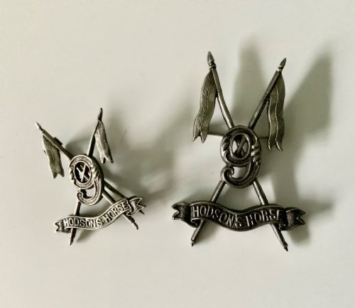 Silver Indian Army Officers Uniform Badges