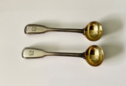 Pair of Silver Salt Spoons
