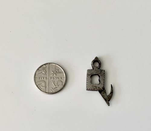 RARE 18TH CENTURY STEEL PENDANT WATCH HOOK - ADDITIONAL PHOTO 2