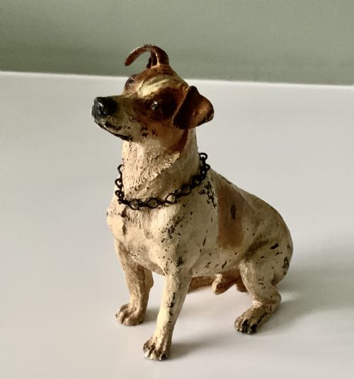 Cold Painted Bronze Dog