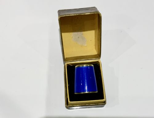 David Anderson Silver & Enamel Thimble