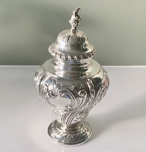 Victorian Silver Tea Caddy