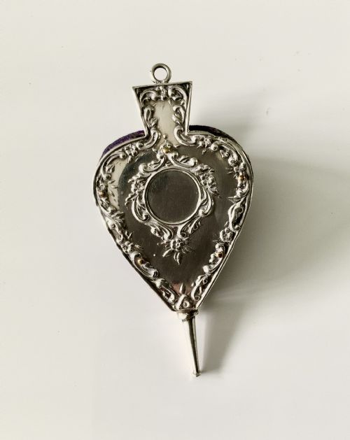Rare Silver Bellows Pin Cushion