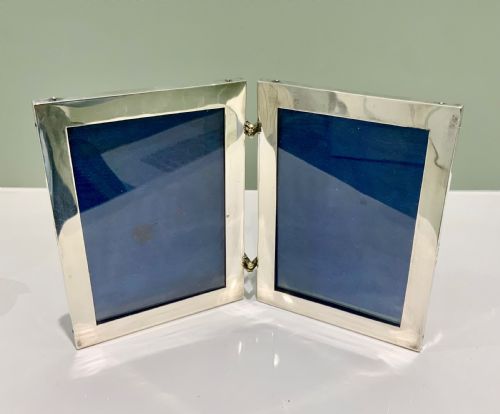 Double Silver Photograph Frame