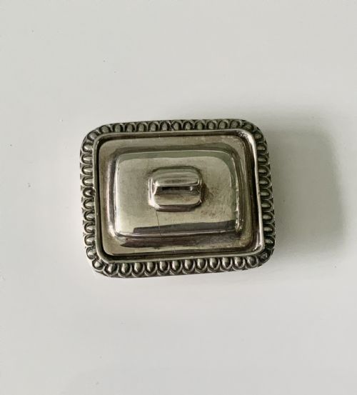 Dolls House Miniature Silver Entree Dish & Cover