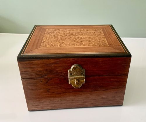 Late 19th Century Wooden Stationery Box