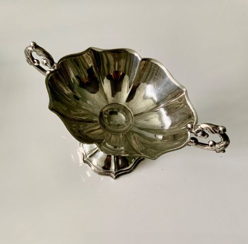 SPANISH SILVER TWO HANDLED SWAN DISH - ADDITIONAL PHOTO 4